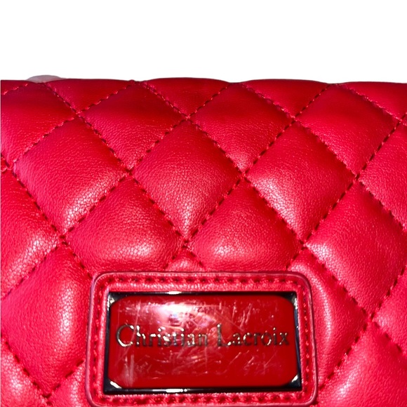 Christian Lacroix Bags Christian Lacroix Quilted Crossbody Bag Red